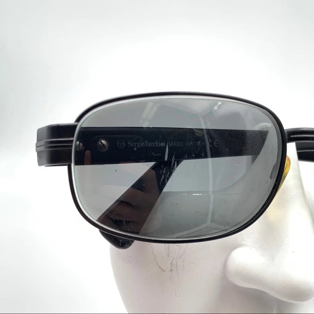 Sergio Tacchini ST1059 Black Oval Sunglasses Frame